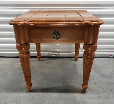 Ethan Allen Legacy End Table Maple #13-8403 In #213 Russet Finish - End Table B • $395
