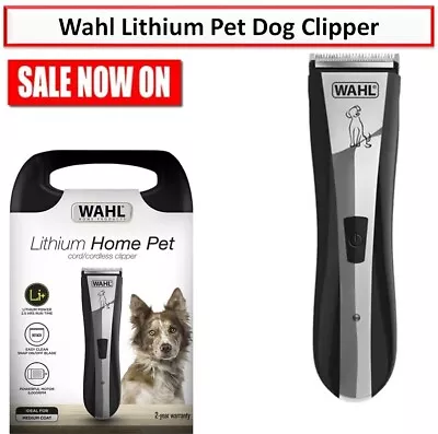 Wahl Lithium Pet Dog Clipper Home Rechargeable Pet Cord/Cordless Groomer • $109