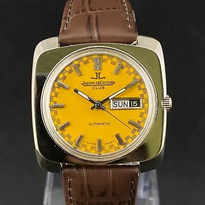 £47 • Buy Vintage Jaeger Lecoultre Club Automatic Day Date Men's Wrist Watch