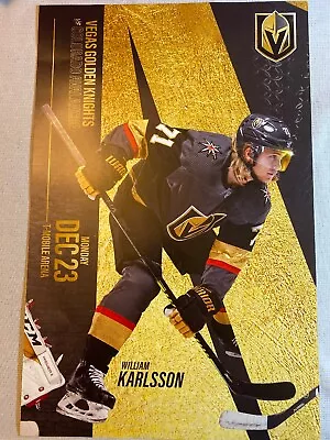 Vegas Golden Knights William Karlsson Poster Program Colorado Avalanche 12/23/19 • $5