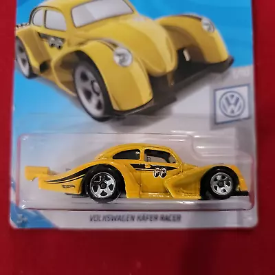 2019 HotWheels Yellow VOLKSWAGEN 1/10 Volkswagen Kafer Racer 46 Mooneyes Version • $2