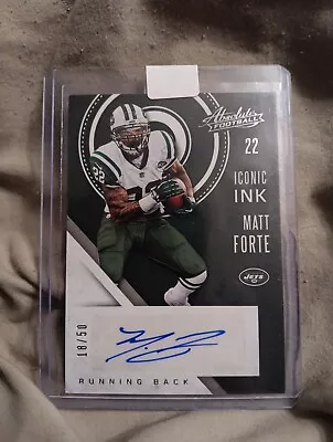 2016 Panini Absolute Iconic Ink Matt Forte Auto #/50 • $8