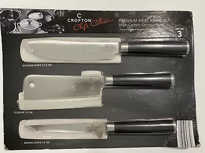 NEW Crofton Chefs Premium Meat Knife Set - Butcher Cleaver Boning Forged Blade • $50