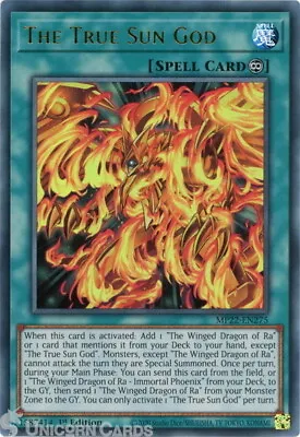 MP22-EN275 The True Sun God Ultra Rare 1st Edition Mint YuGiOh Card • £0.99