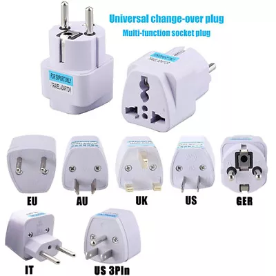 $11.99 • Buy AU UK US To EU Euro AC Travel Adapter Electrical Plug Converter Power Socket AUS
