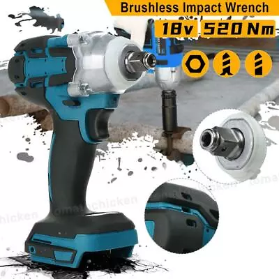 £29.99 • Buy 18V 1/2  Replace For MAKITA DTW285Z Cordless Brushless Impact Wrench UK