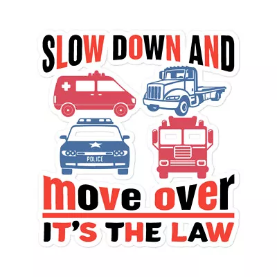 Move Over Its The Law Sticker • $6.99