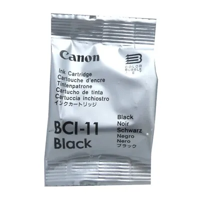 Original Canon Ink Cartridge BCI-11 Black For Bjc 50 55 70 80 85 Blister Pack • £8.65