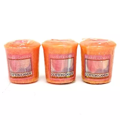 Yankee Candle Set Of 3 Samplers Votive Candles - Cotton Candy • £6.15