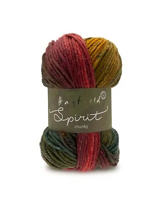 Sirdar Hayfield Spirit Chunky 100g Soft Knitting Yarn 20% Wool Multi-coloured • £4.72