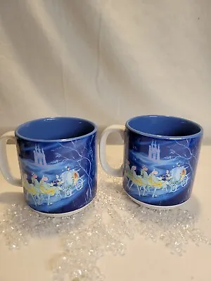 Vintage Disney Coffee Or Tea Mugs Cinderella Cups 1990s Collectible Set Of 2 • $19.99