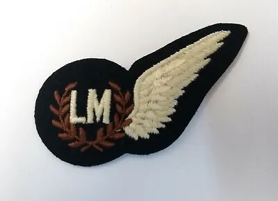 £6.99 • Buy British Royal Air Force (R.A.F.) Load Master 'LM' Cloth Half Wing Brevet Badge 