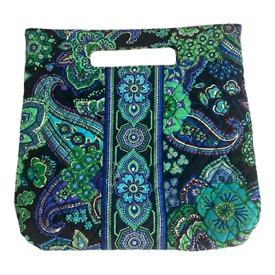 Vera Bradley Blue Rhapsody Paisley Women’s Quilted Tote Detachable Strap Blue • $28