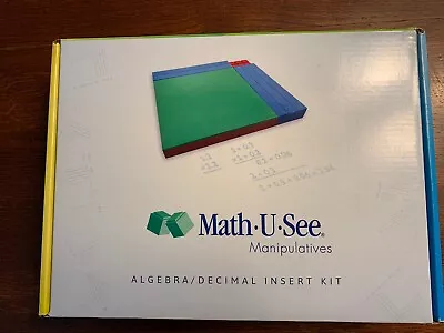 Math U See Manipulatives Algebra Decimal Insert Kit - Opened Unused • $22