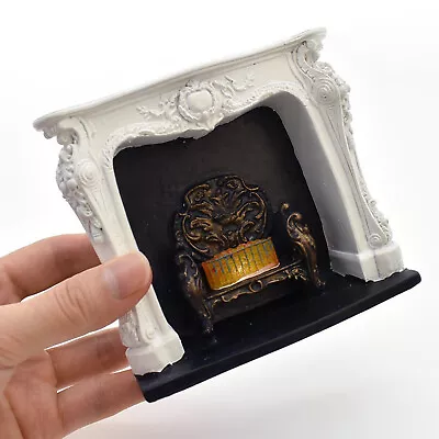 1:12 Miniature Fireplace Living Room Electric LED Flame Dollhouse Vintagelm6O • $14.24