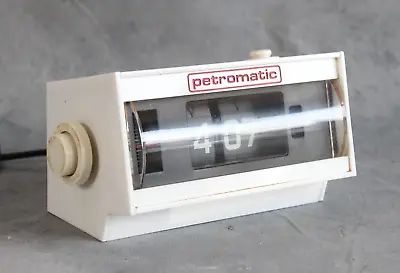 Rare Vintage 1970s White Acrylic Flip Alarm Clock Rhythm Japan Space Age Desktop • £69.99