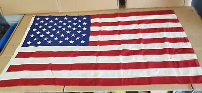 Vintage 50 Star 3’ X 5’ American Flag Annin Defiance Cotton Historic With BOX • $71.99