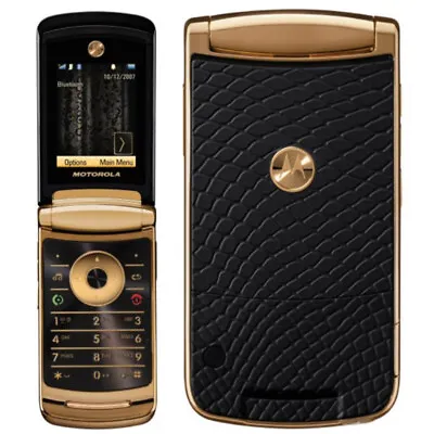 Original Motorola Razr 2 V8 2.2'' UNLOCKE GSM 2G Quad Band Flip Gold Cell Phone • $52.44