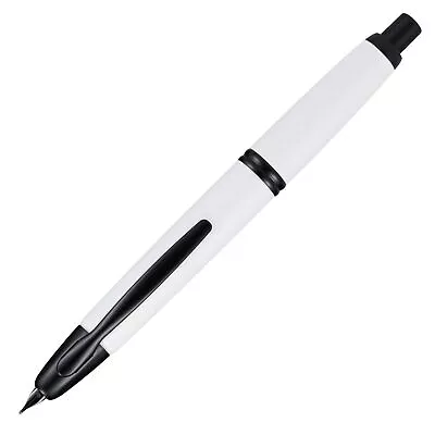 Pilot Vanishing Point Fountain Pen Matte White & Black Accents 18K Extra Fine • $168