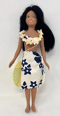 Vintage Mareva Tahiti Island Doll Floral Dress Souvenir Traditional 7  With Tag • $9.86