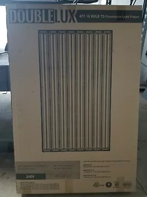 DoubleLux 4 Ft X 16 BULB T5 Fluorescent Light Fixture • $200