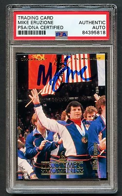 Mike Eruzione #69 Signed Autograph Auto 1996 Upper Deck Olympic Moments Card PSA • $61.20