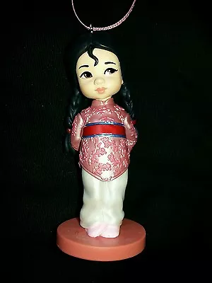 Disney Young Mulan Animator Christmas Ornament NEW Asian Girl • $4.13
