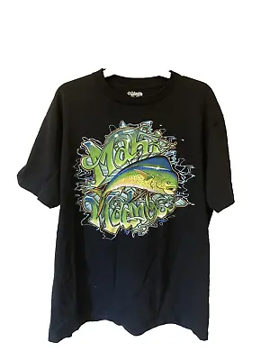 Columbia Mahi Madness PFG Graphic T Shirt Mens Size Large Black • $9.97