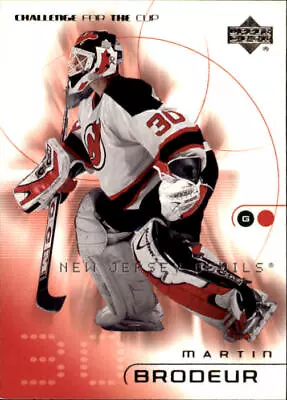 2001-02 UD Challenge For The Cup Devils Hockey Card #50 Martin Brodeur • $1.50