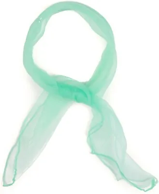 Chiffon Scarf Small Square Plain Lightweight Sheer Neck Wrap For Women Hair Tie • £4.75