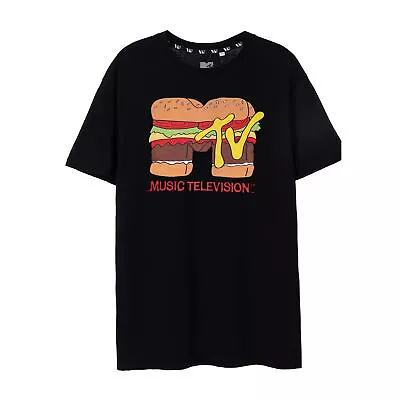 MTV Mens Burger T-Shirt NS7809 • £17.19