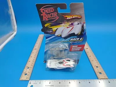 2007 Speed Racer Hot Wheels Mach 6 With Jump Jacks Movie Accessory Sealed #1098 • $10
