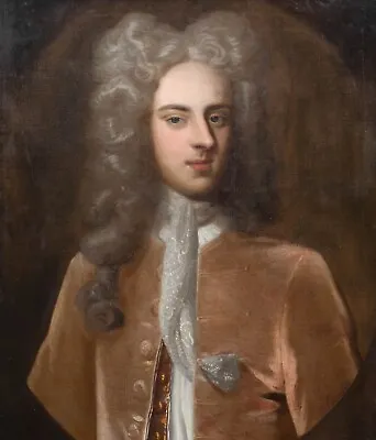 Large 18th Century Portrait Lionel Sackville 1st Duke Of Dorset & Ireland • £3375