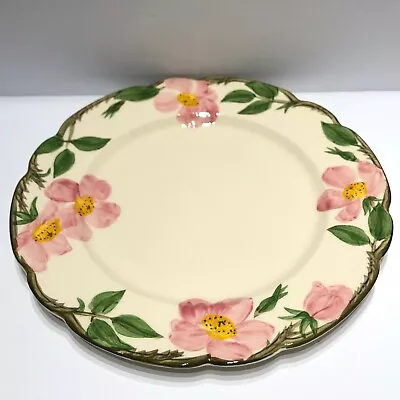 Franciscan Desert Rose Fine China Dinner Plates Pink Green Floral Vintage 1950s • $21.95