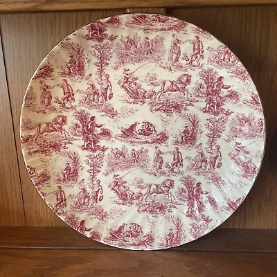 Royale Garden Staffordshire VILLAGE LIFE Rose Chintz Plate/Platter 11  • $33