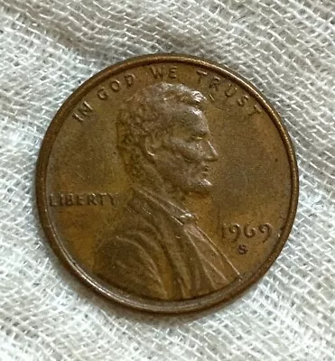 1969 S Double Die Lincoln Cent Penny • $35