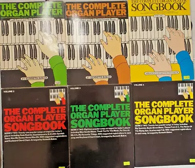 The Complete Organ Player Books 1-4 And Left Hand And Toe Supplement Books 1-2 • $51.54