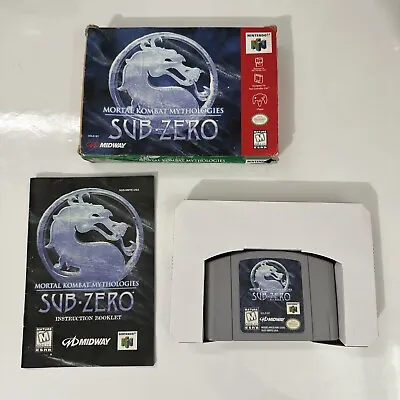 Mortal Kombat Mythologies Sub Zero- N64 Box And Game & Manual TESTED • $162.41