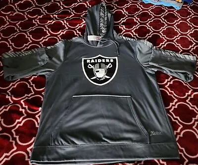 Raiders Pullover Hoodie Sweater Gray NFL Team Apparel Mens 2X New With Tags • $20