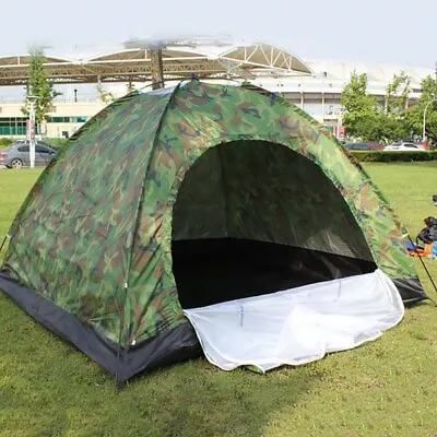 3 Person Outdoor Hiking Camping Tent Waterproof UV Protection  Fishing UK SALE • £19.89