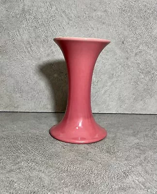 Vintage Wardle Art Pottery Pink/Coral Trumpet Vase Art Nouveau Deco 1920 • £14.99