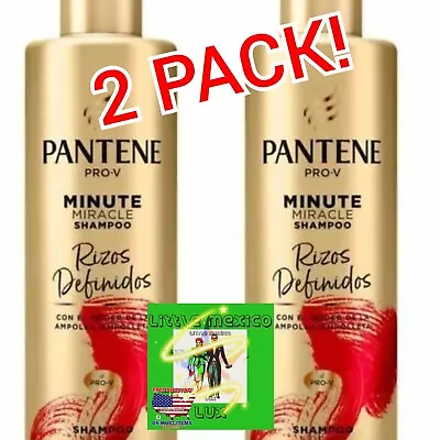 2x Pantene Shampoo Minute Miracle Rizos Definidos Curl Defining 2 Pack! • $29.99