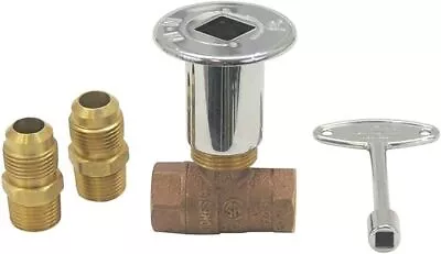 Dreffco Keyed Main Shut Off Ball Valve 1/2  3/4  3/8  For Fireplace Or Fire Pits • $39.99