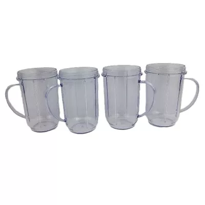 Magic Bullet 16oz Replacement Part Cup Mug With Handle For Lot Of 4 • $12.60