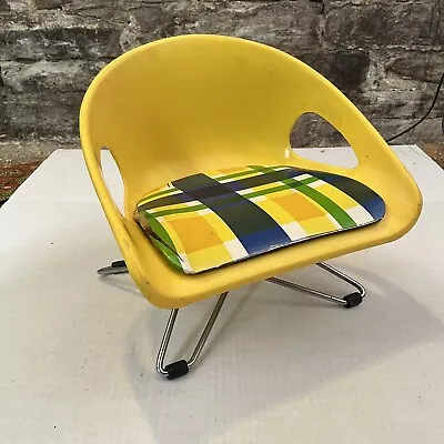 Cosco Child Booster Chair Seat Vintage Mid-Century Modern Kids MCM Atomic Yellow • $29