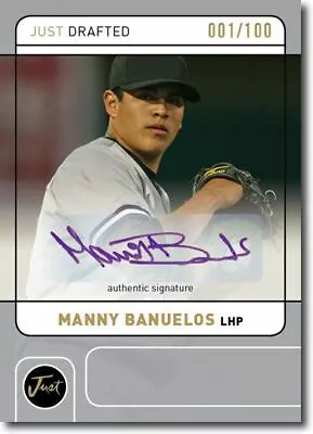 MANNY BANUELOS 2011 Just DRAFTED Rookie Autograph SILVER Auto RC #/100 • $11.99