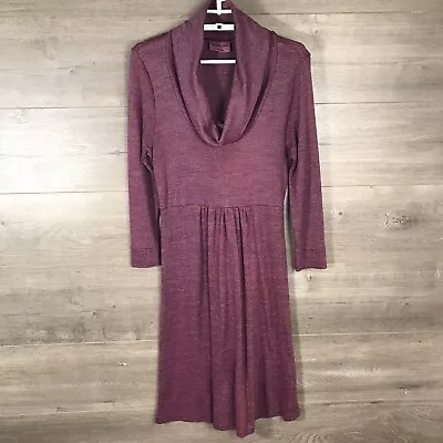 Michael Stars Women’s Maternity One Size Small Cowl Neck Maternity Dress Purple • $15.99