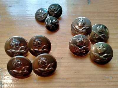 £4.99 • Buy Royal Air Force - Original Brass Buttons - Second World War Period - KIngs Crown