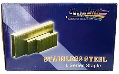 NailPRO 1/4  Narrow Crown Staples L17 1-1/2  Leg 304 Stainless Steel 5000 Pcs • $78.95