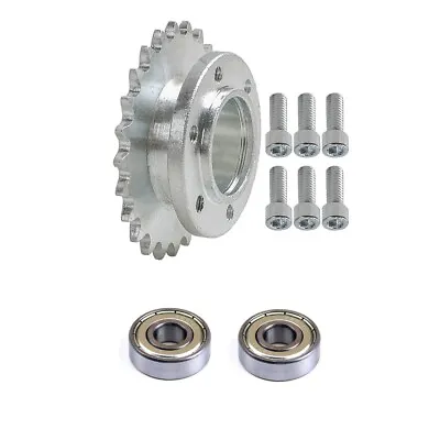 #35 Chain Idler Sprocket 12mm Bore 24 Tooth W/ Bearings For Go Kart Mini Bikes • $25.48